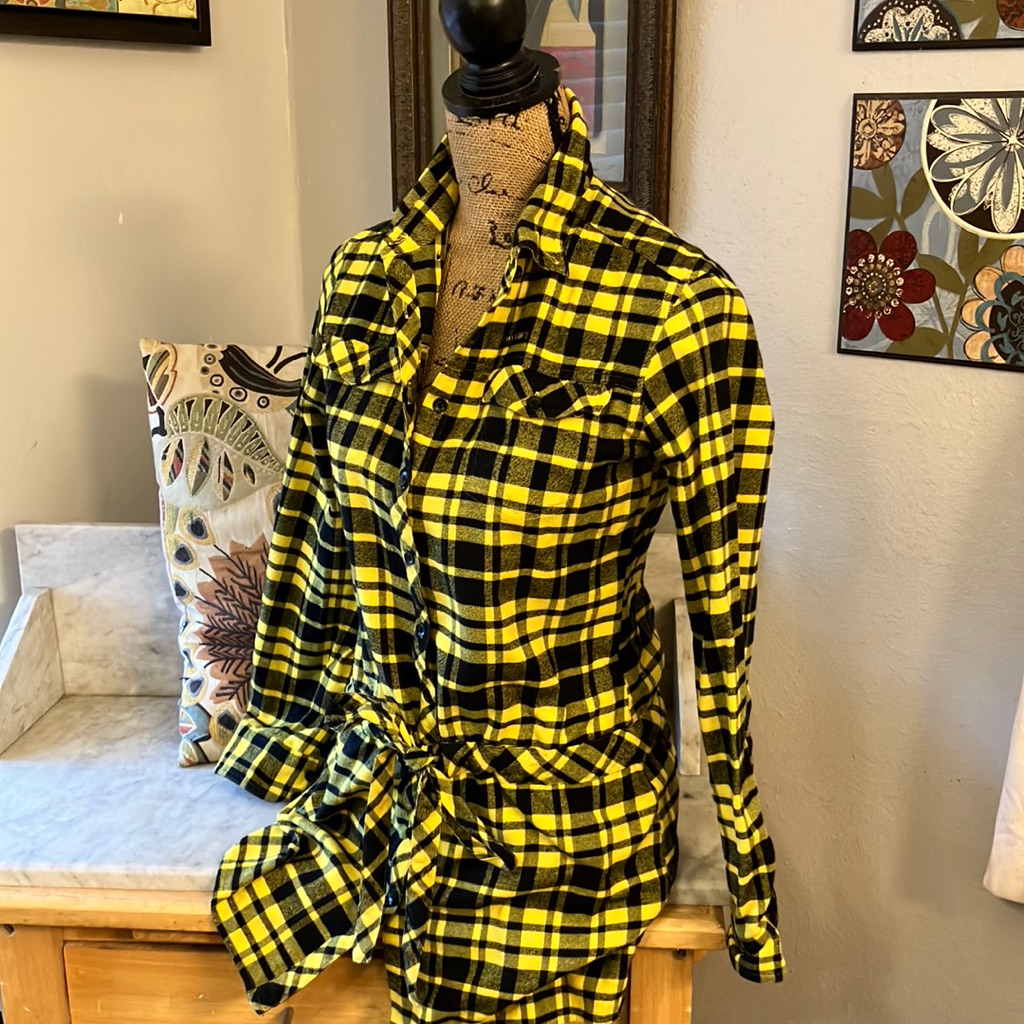 My Fav Thing Ever On Poshmark! Married To The Mob Flannel Mini Dress/Tunic S!!
